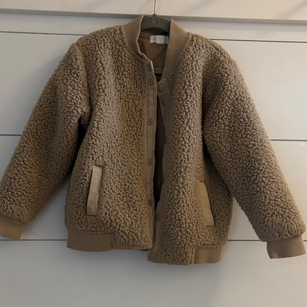 Jamie Kaye Cozy Tan Sherpa Jacket